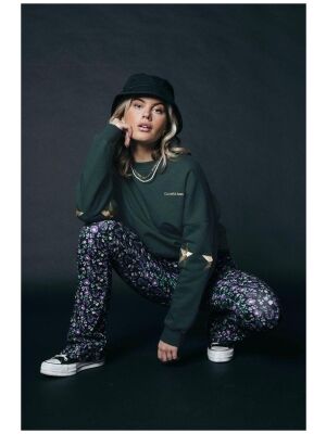 Colourful Rebel Colourful Rebel flower peached flare pants Colourful Rebel Colourful Rebel flower peached flare pants