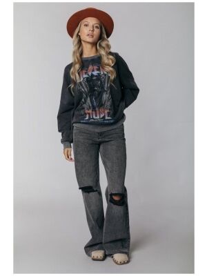 Colourful Rebel Colourful Rebel gaia high rise wide denim Colourful Rebel Colourful Rebel gaia high rise wide denim