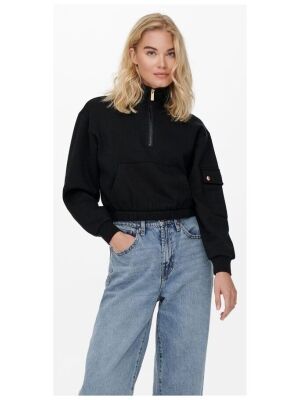 ONLY ONLY onlgwen l/s halfzip swt ONLY ONLY onlgwen l/s halfzip swt