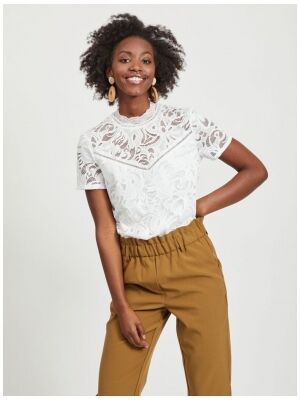 Vila Vila vistasia lace s/s top - noos Vila Vila vistasia lace s/s top - noos