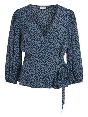 Vila Vila vikittie 3/4 sleeve wrap top Vila Vila vikittie 3/4 sleeve wrap top