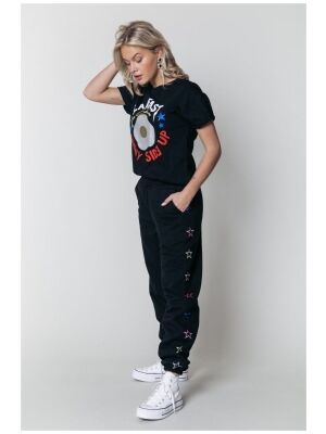Colourful Rebel Colourful Rebel breakfast glitter tee Colourful Rebel Colourful Rebel breakfast glitter tee