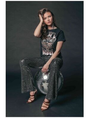 Colourful Rebel Colourful Rebel moth glitter boxy tee Colourful Rebel Colourful Rebel moth glitter boxy tee