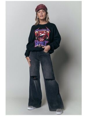 Colourful Rebel Colourful Rebel rough dropped shoulder sweat Colourful Rebel Colourful Rebel rough dropped shoulder sweat