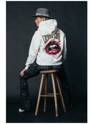 Colourful Rebel Colourful Rebel cosmic love oversized hoodie Colourful Rebel Colourful Rebel cosmic love oversized hoodie