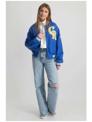 Colourful Rebel Colourful Rebel felicia satin bomber jacket Colourful Rebel Colourful Rebel felicia satin bomber jacket
