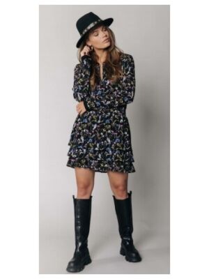 Colourful Rebel Colourful Rebel jolly wild flower mini dress Colourful Rebel Colourful Rebel jolly wild flower mini dress