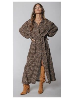 Colourful Rebel Colourful Rebel kera floral maxi shirt dress Colourful Rebel Colourful Rebel kera floral maxi shirt dress