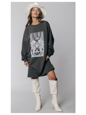Colourful Rebel Colourful Rebel clrfl rbl tour sweat dress Colourful Rebel Colourful Rebel clrfl rbl tour sweat dress