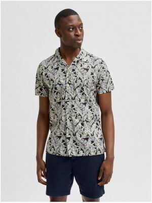 Selected Homme Selected Homme slhregcorbin shirt ss aop w Selected Homme Selected Homme slhregcorbin shirt ss aop w