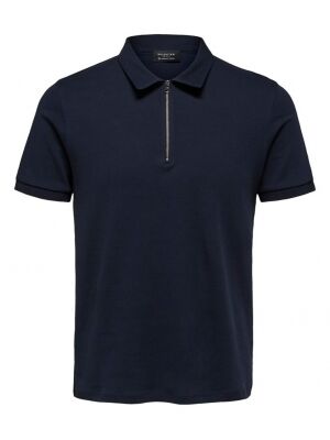 Selected Homme Selected Homme slhregjason zip ss polo b ex Selected Homme Selected Homme slhregjason zip ss polo b ex
