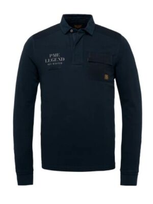 PME Legend PME Legend long sleeve polo rugged pique garm PME Legend PME Legend long sleeve polo rugged pique garm
