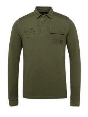 PME Legend PME Legend long sleeve polo rugged pique garm PME Legend PME Legend long sleeve polo rugged pique garm