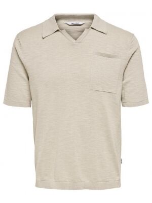 Only and Sons Only and Sons onsace life 12 slub ss polo knit no Only and Sons Only and Sons onsace life 12 slub ss polo knit no