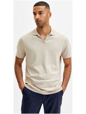 Selected Homme Selected Homme slhopen ss knit polo b Selected Homme Selected Homme slhopen ss knit polo b