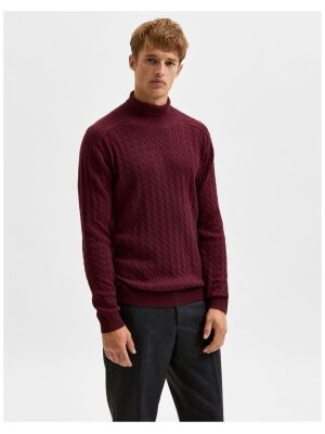 Selected Homme Selected Homme slhaiko ls knit cable rollneck b Selected Homme Selected Homme slhaiko ls knit cable rollneck b